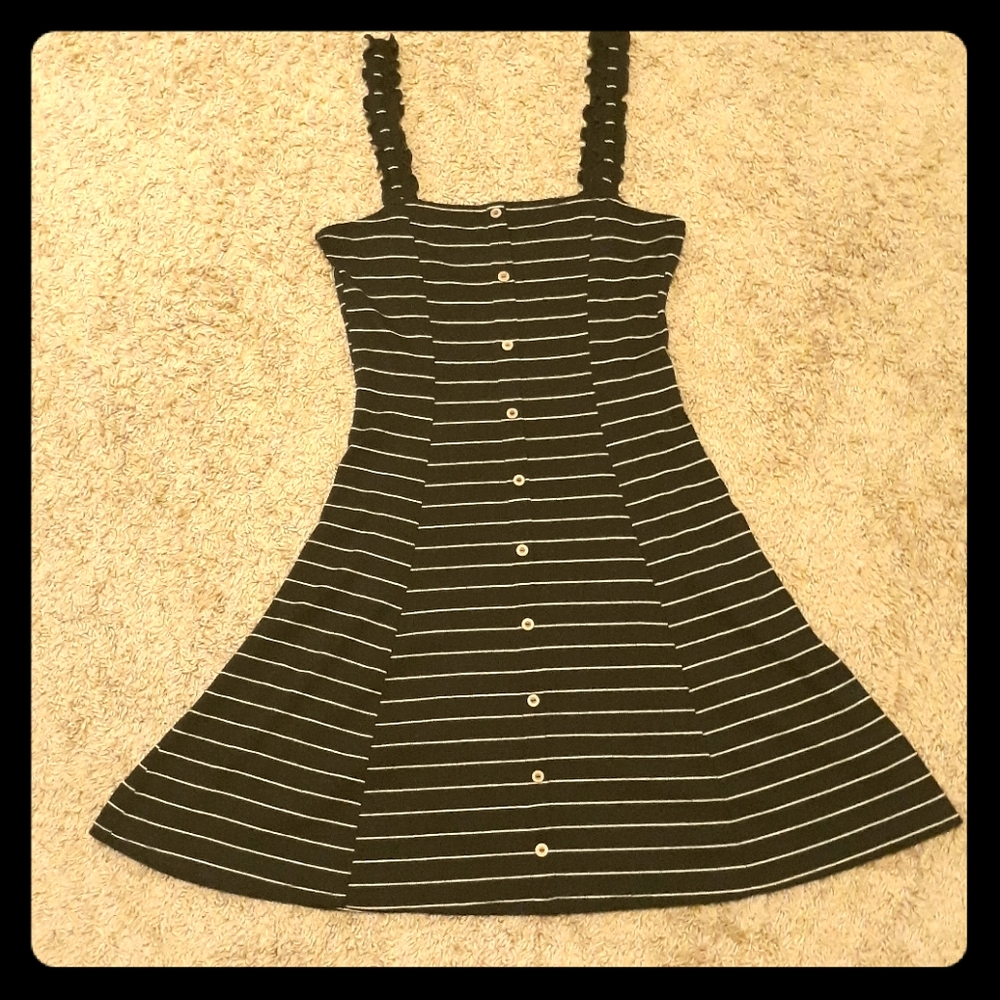 Aero Stripped Blue and White Dress